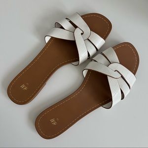 H&M White Sandals